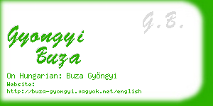 gyongyi buza business card