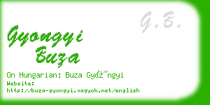 gyongyi buza business card